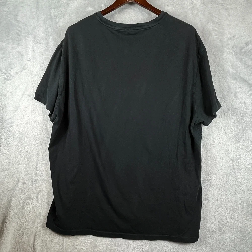 Polo Ralph Lauren T-Shirt Mens XXL Classic Fit Black Red Pony Chest Pocket Tee